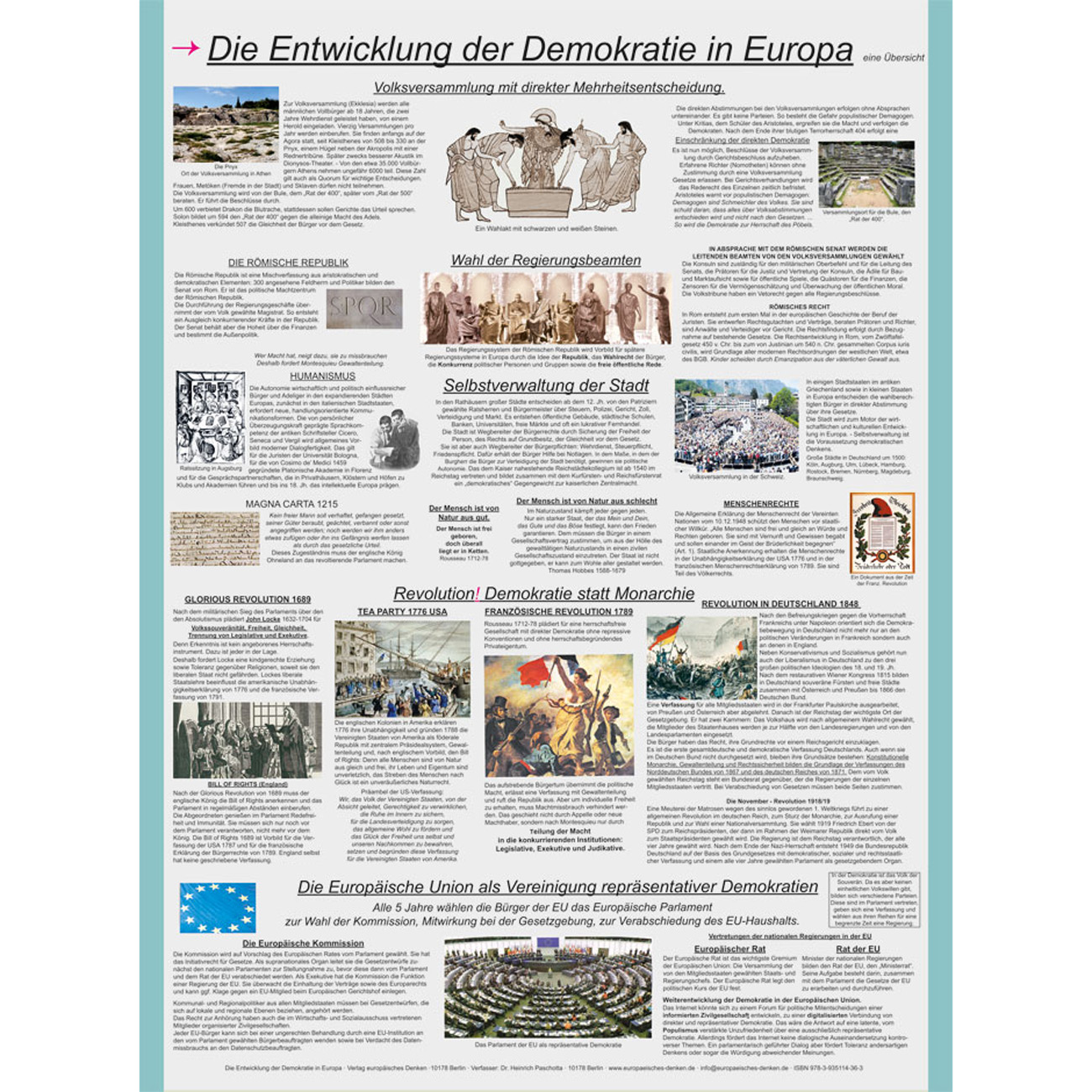 GW-Poster \"Demokratie in Europa\"